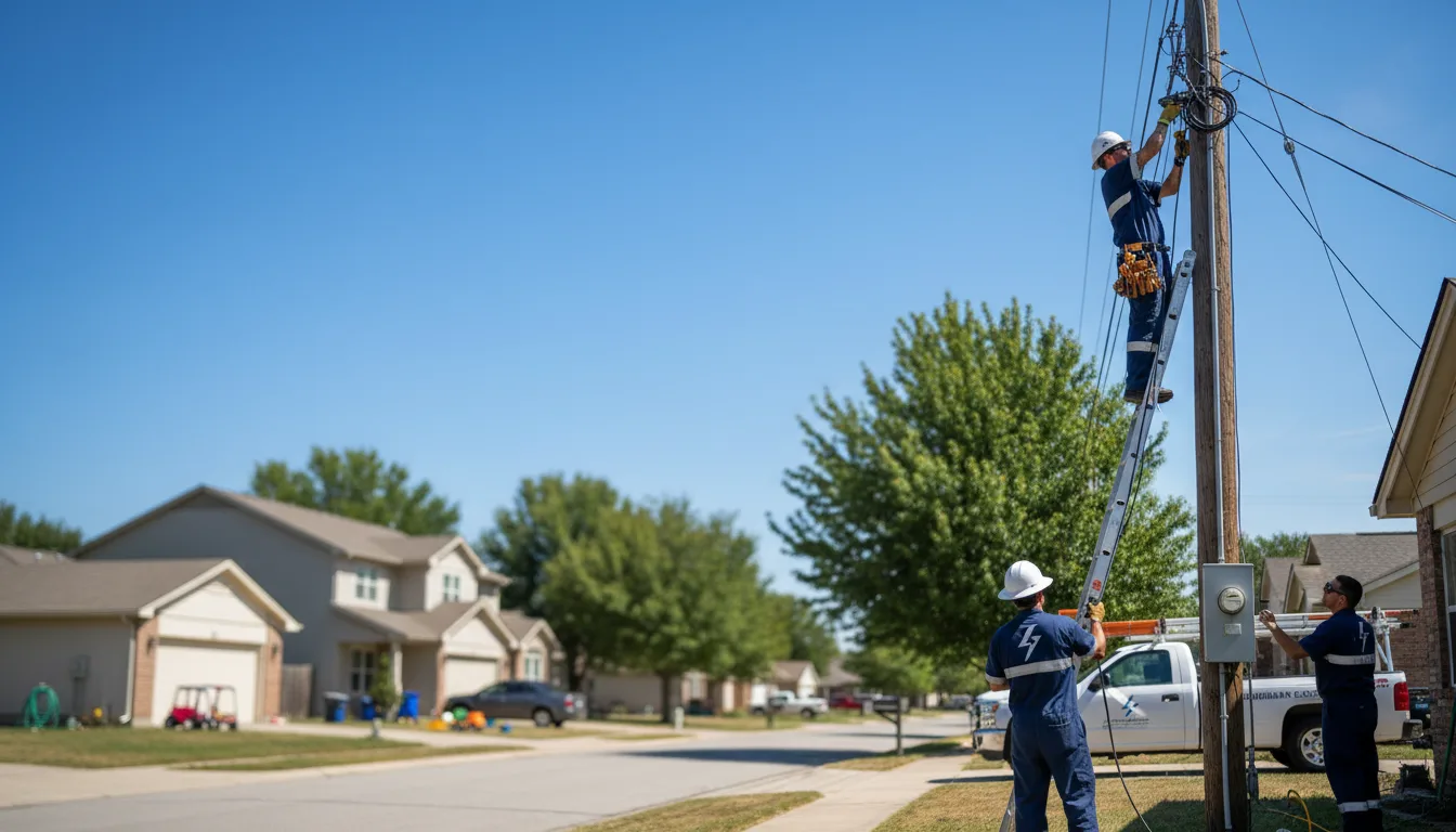 Residential electrician providing installation services in Hazelhurst, WI